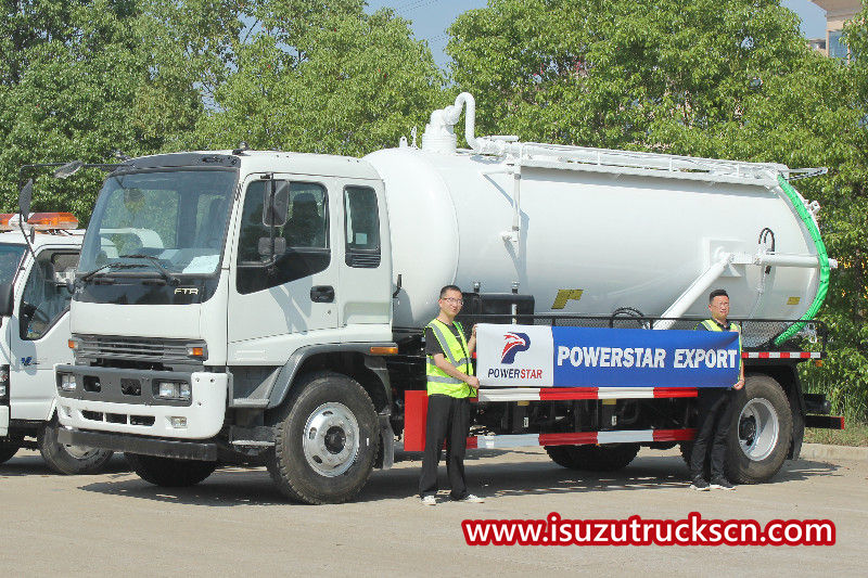 Truk penghisap limbah ISUZU FTR 10000 liter ekspor ke Filipina Manila
    