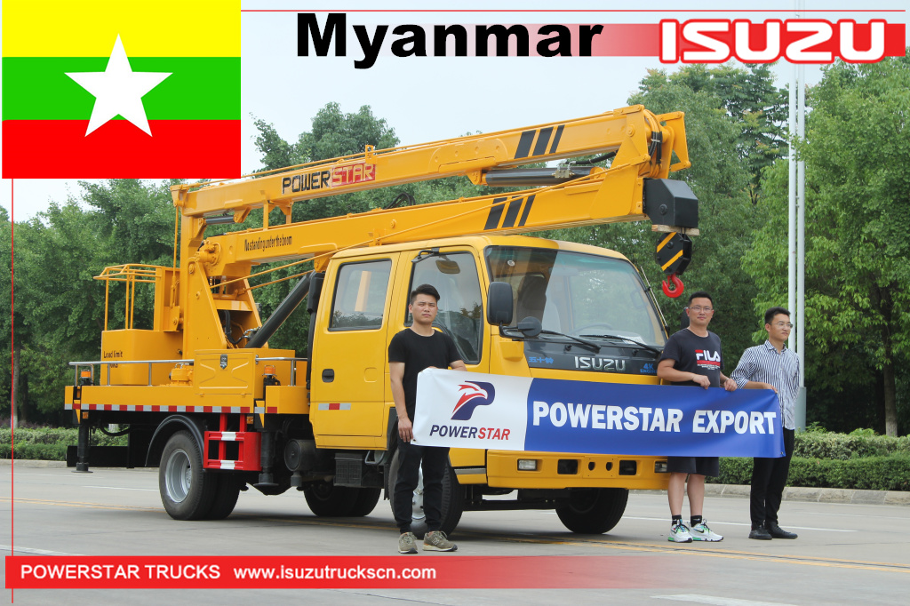 Myanmar - 1 unit Truk Manlifter ISUZU
    