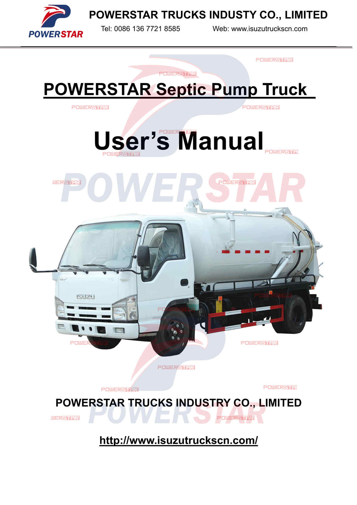 Truk tanker vakum ISUZU mini 100P mengekspor ke manual pengoperasian Kamboja
    