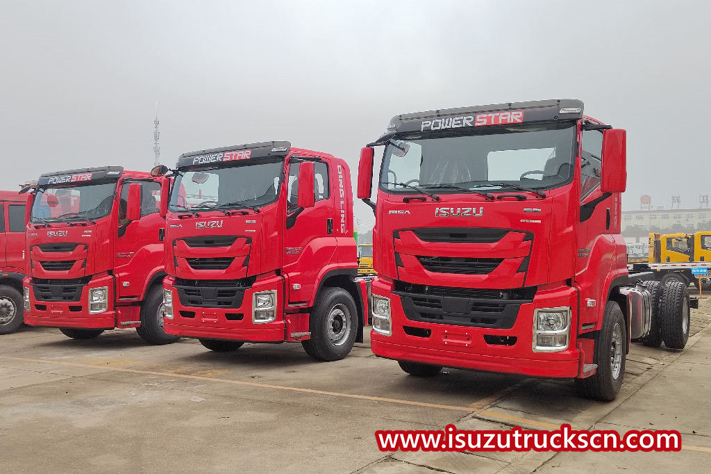 4 unit sasis pemadam kebakaran Isuzu GIGA 420 tiba di pabrik POWERSTAR
    