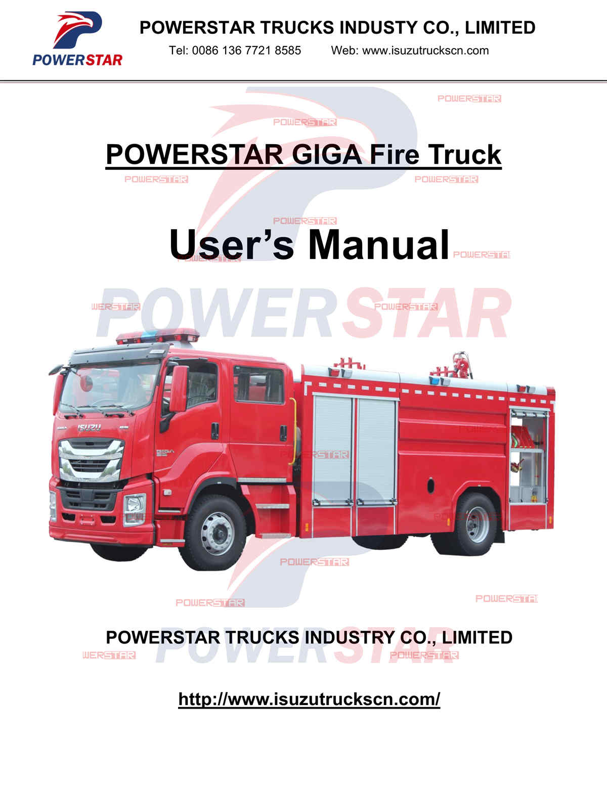 Filipina Manila ISUZU giga 6 roda truk pemadam kebakaran tanker air manual
    