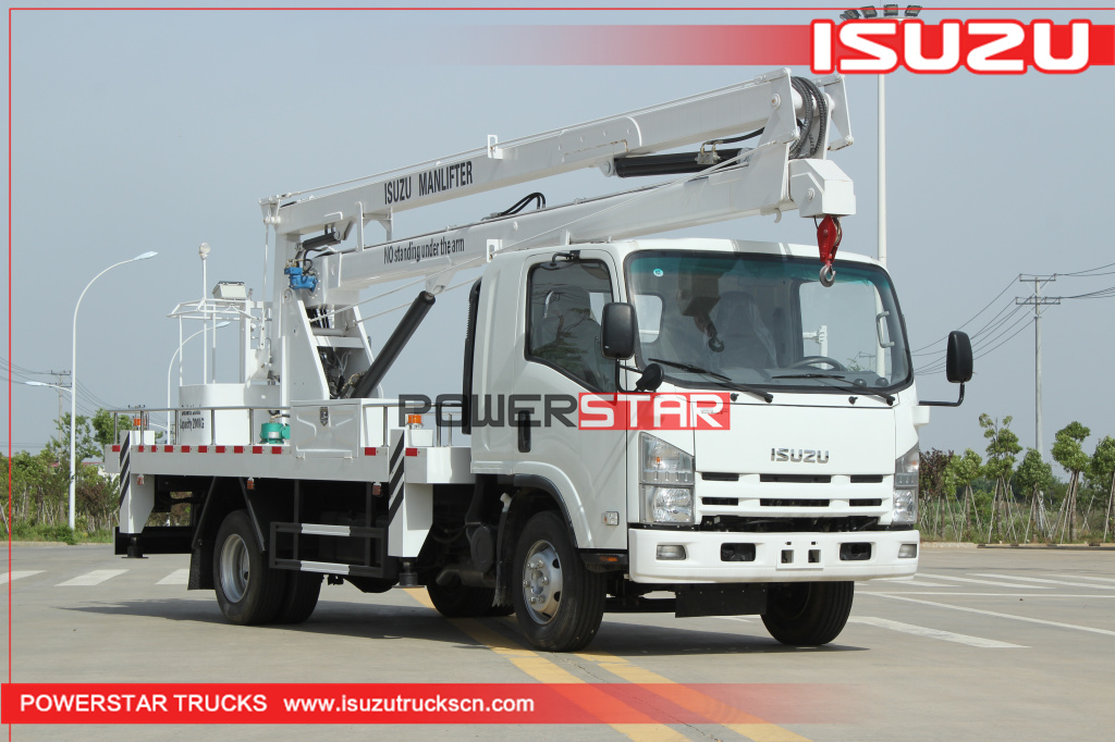 Filipina ISUZU ELF 700P Kendaraan Mounted Aerial Work Lift Truk Platform Kerja Udara
    