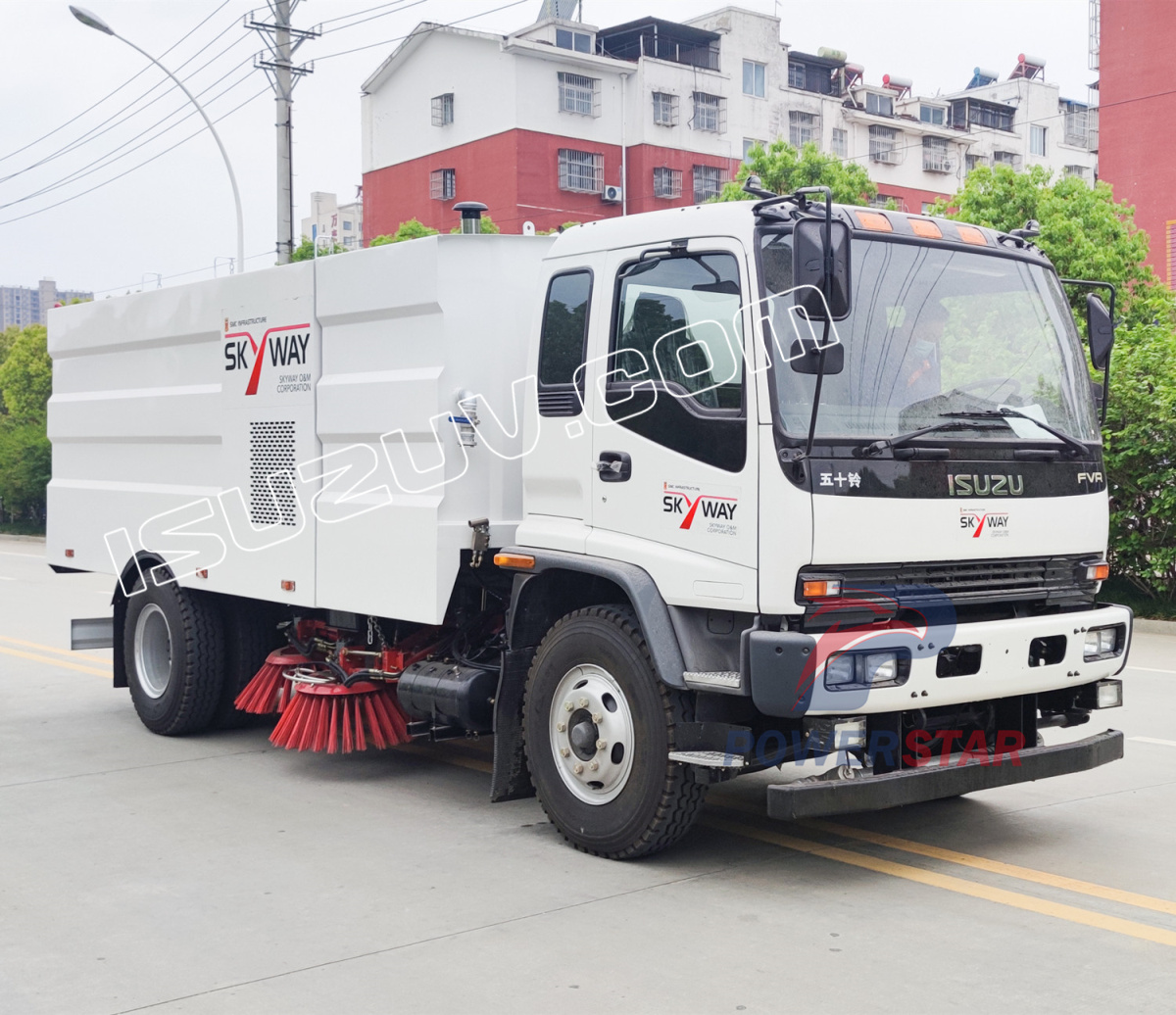 Truk Penyapu Jalan Isuzu FVR 6HK1-TCL Filipina
    