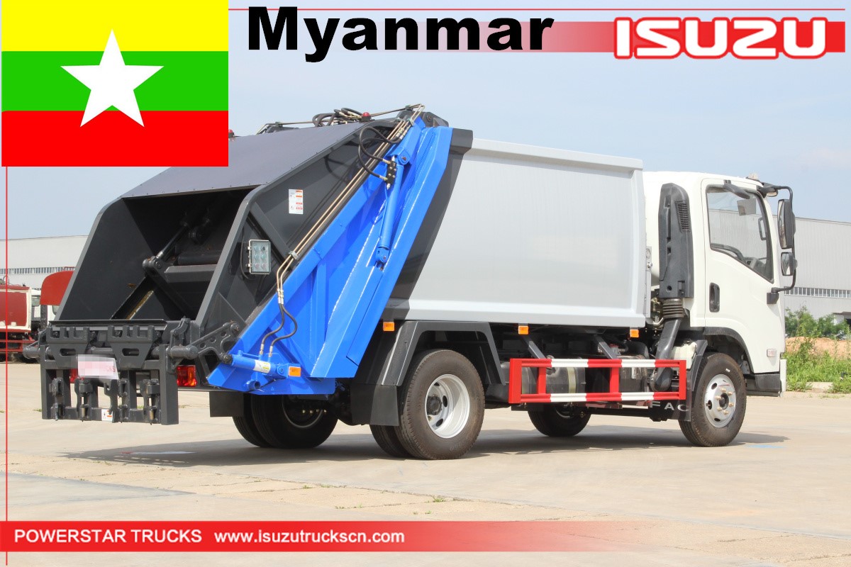 Myanmar - 1 Unit ISUZU Back Loading Truk Pemadat Sampah
    