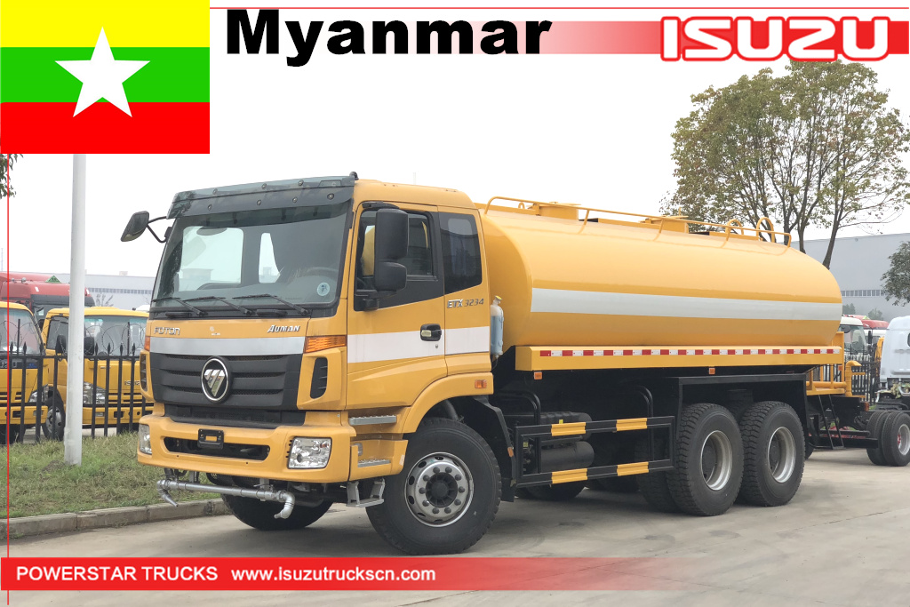 Myanmar - 4 unit FOTON Water Bowser Truck
    