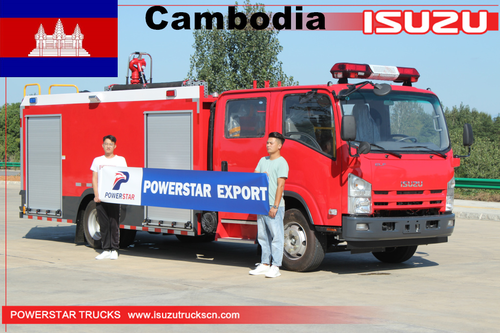 Kamboja - 1 unit ISUZU Rescue Water Fire Truck
    