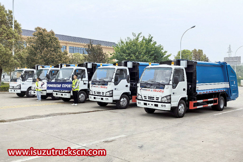 5 unit truk pemadat sampah Isuzu NKR 8cbm ekspor Filipina
    